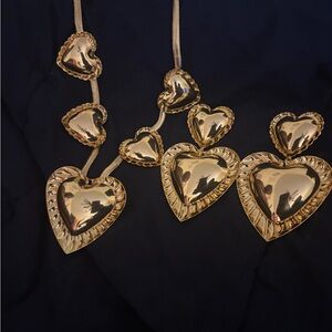 Gold Heart Pendant Necklace
